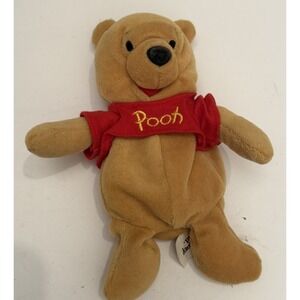 Disney World Winnie the Pooh Mini Bean Bag 8" Plush Stuffed Animal‎ Toy CLEAN